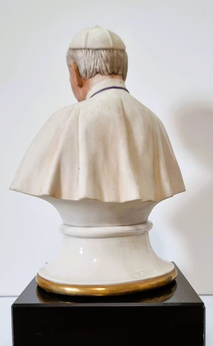 CAPODIMONTE®- popiersie Papieża Jana Pawła II - R.GUIDOLIN Vintage