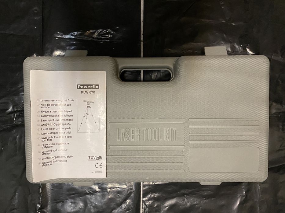 (Como Novo) Kit Laser Powerfix - nível laser de bolha de ar (PLW670)