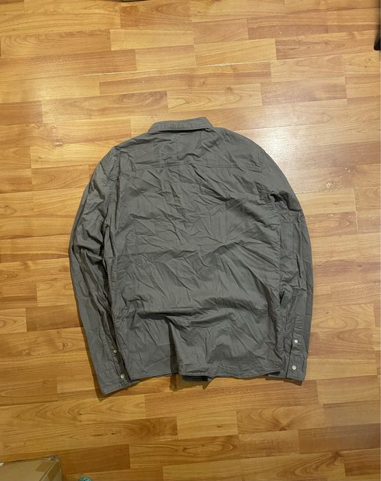 (М) ALLSAINTS рубашка серая сорочка сіра хлопковая хлопок