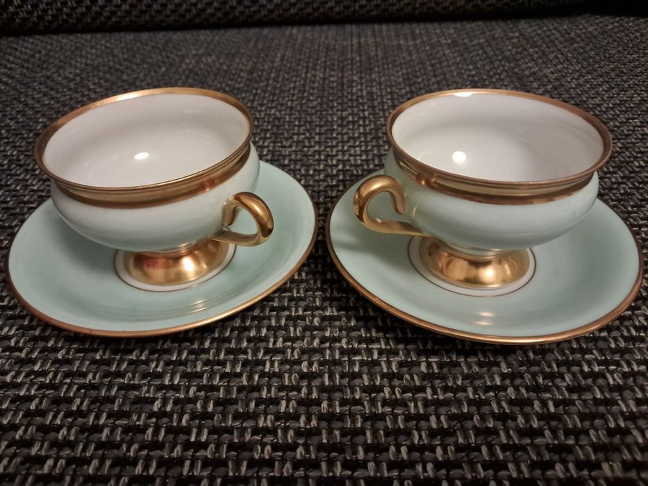 KPM Kopenhaga 2 filiżanki ze spodkami