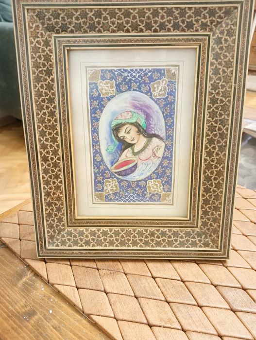 Stary obrazek Iran Persja miniatura