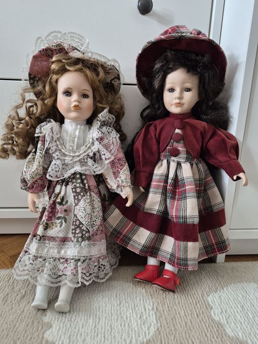 Lalka porcelanowa 2 szt.