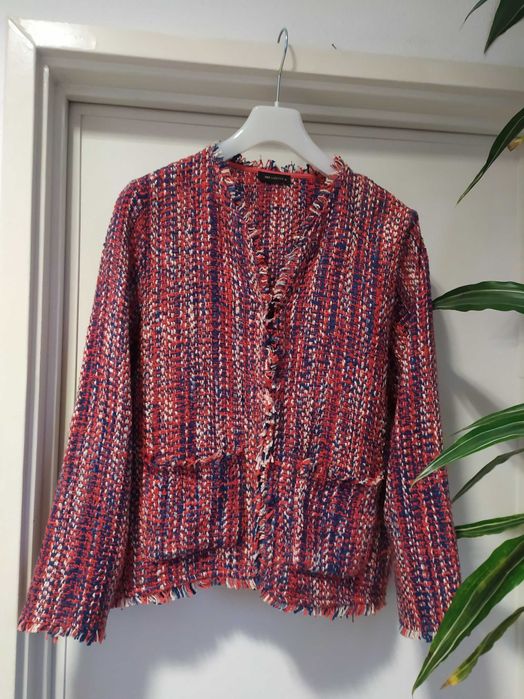 Blazer/jaqueta/casaco feminino em Tweed, tam. XL