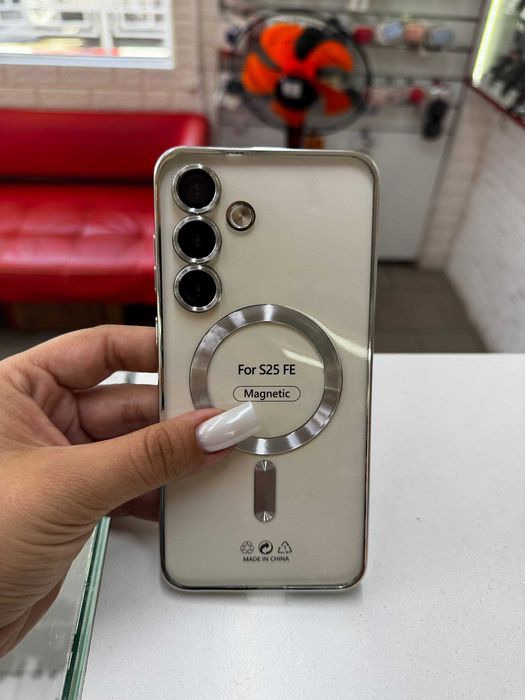 Чохол Chrome MagSafe для Samsung Galaxy S25 FE / Чехол хром самсунг