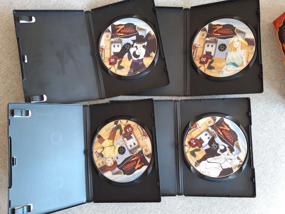 Pack 4 DVD desenho animado "ZORRO"