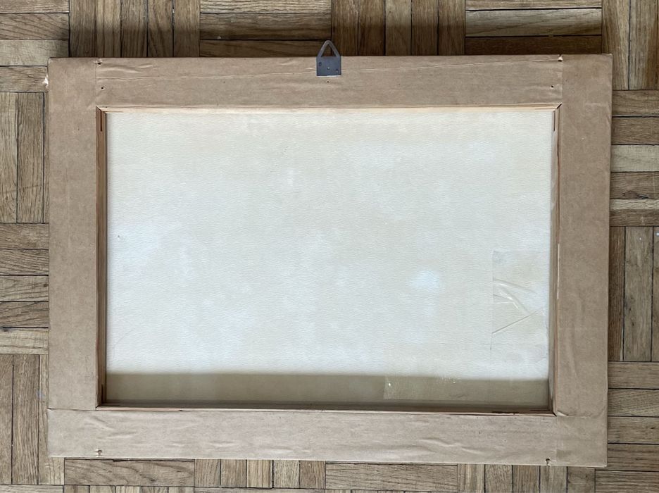 Obraz. Akwarela. reprodukcja - Ranny kirasjer i dziewczyna” W. Kossak.