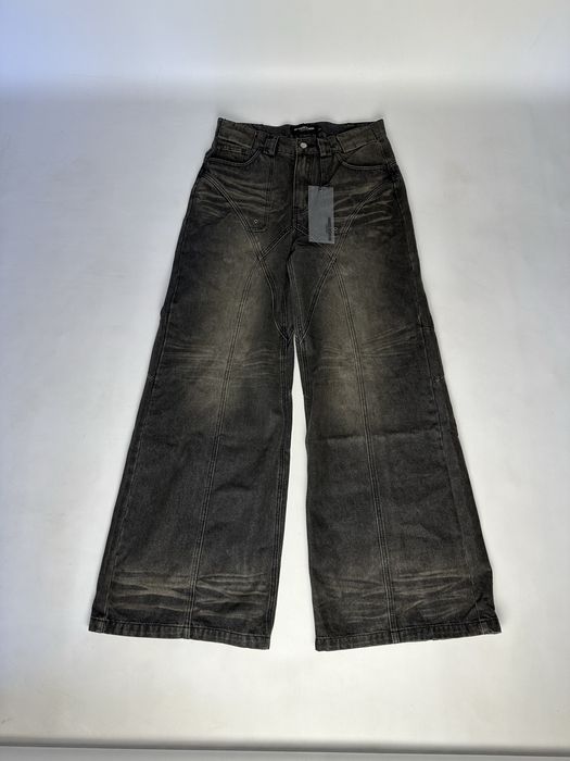 NFS NO FAITH STUDIOS baggy faded archive джинсы черные широкие джинси