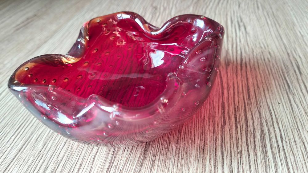 Patera miseczka Murano bullicante lata 60