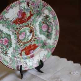 Prato fabricado em Macau c/selo original *