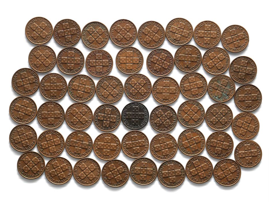 Lote de 51 Moedas 20 Centavos 1964