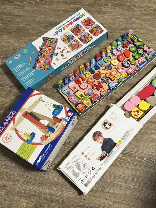 Розвиваючі ігри деревяні для дітей