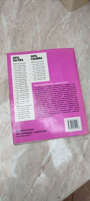 Książka Sam naprawiam Opel Vectra Calibra