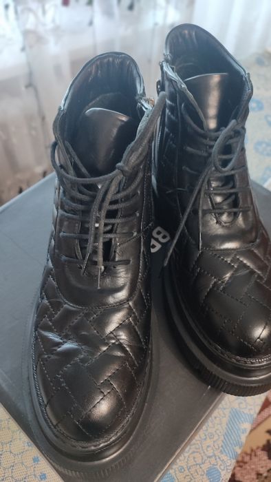 Зимові шкіряні ботінки Турція