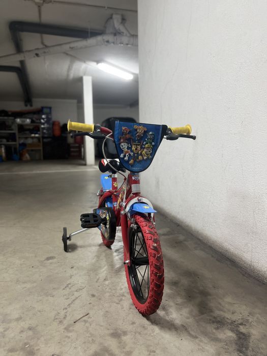 Bicicleta para criança patrulha pata