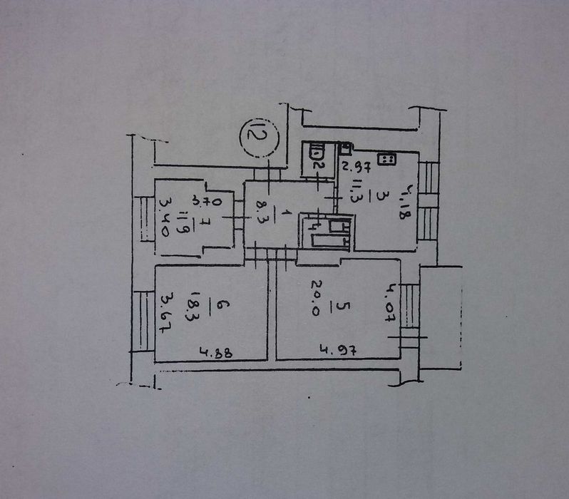 Продажа ПОЛНОМЕТРАЖНОЙ 3-х к.кв. рядом ТЦ "ФОРТУНА".