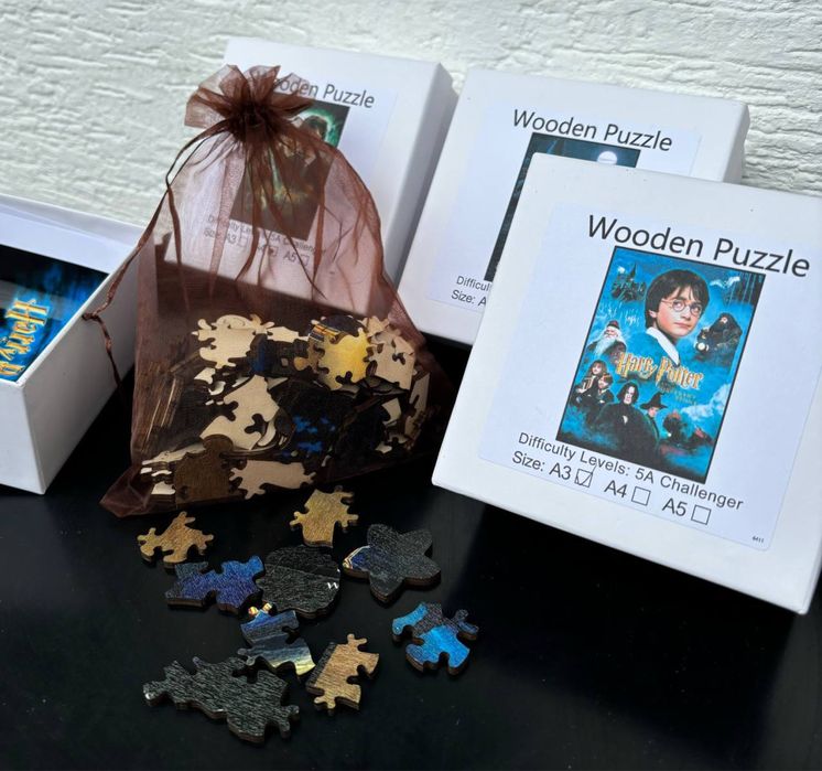 Puzzle Harry Potter pazly pazle drewniane rozmiar A3 A4 rodzinne pazl