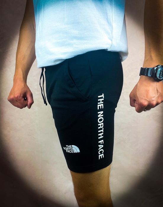 Nowe Czarne Męskie Sportowe Spodenki «TNF The North Face» Szorty / XS