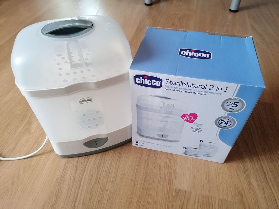 Esterilizador chicco + 2 biberons