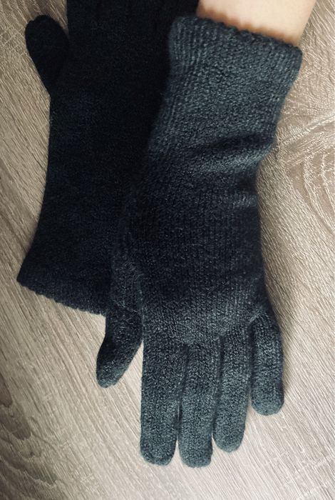 Рукавички жіночі Accessorize one size чорні трикотажні рукавиці