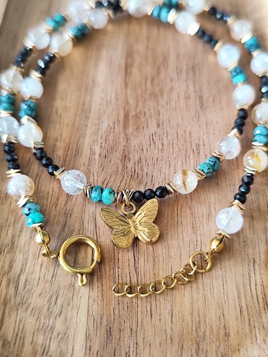 Naszyjnik z kamieni naturalnych handmade ręcznie robiony