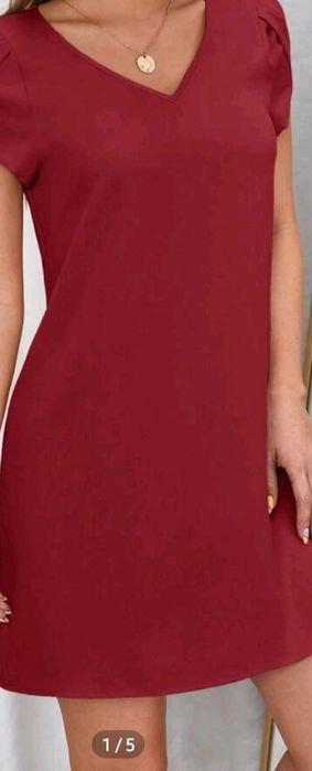 Vestido  novo bordeu