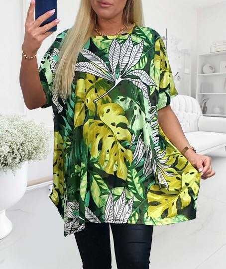 tunika plus size wiskoza z elastanem