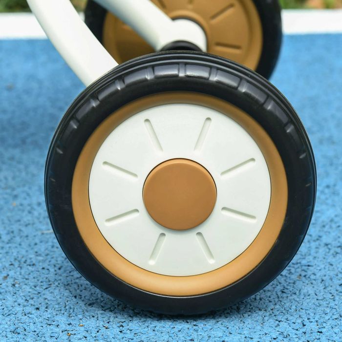 Triciclo para Crianças de 2 a 5 anos, Assento Ajustável, Bege