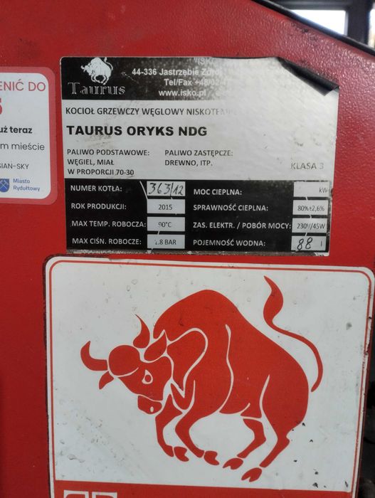 Części do pieca Taurus Oryks NDG