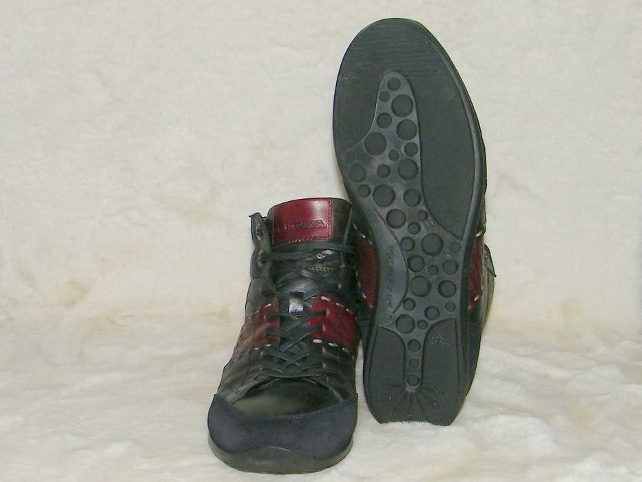LA MARTINA Marino Bordeaux Sneakers - BUTY SKÓRA - rozm. 42 - JAK NOWE