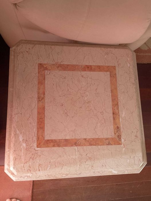 Mesa de Marmore Centro Quadrada (600 x 600 mm)