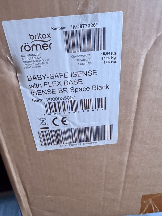 Fotelik BRITAX Baby Safe iSense + Baza Flex Base
