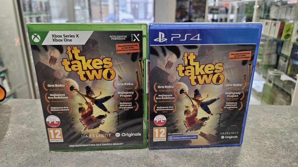 Gra na Xbox PS4 PS5 IT TAKES TWO na dwóch graczy po polsku folia
