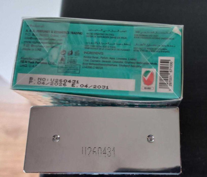 Nowy oryginalny perfum Rayhaan Aquatica inspiracja Krid Virgin Island Water