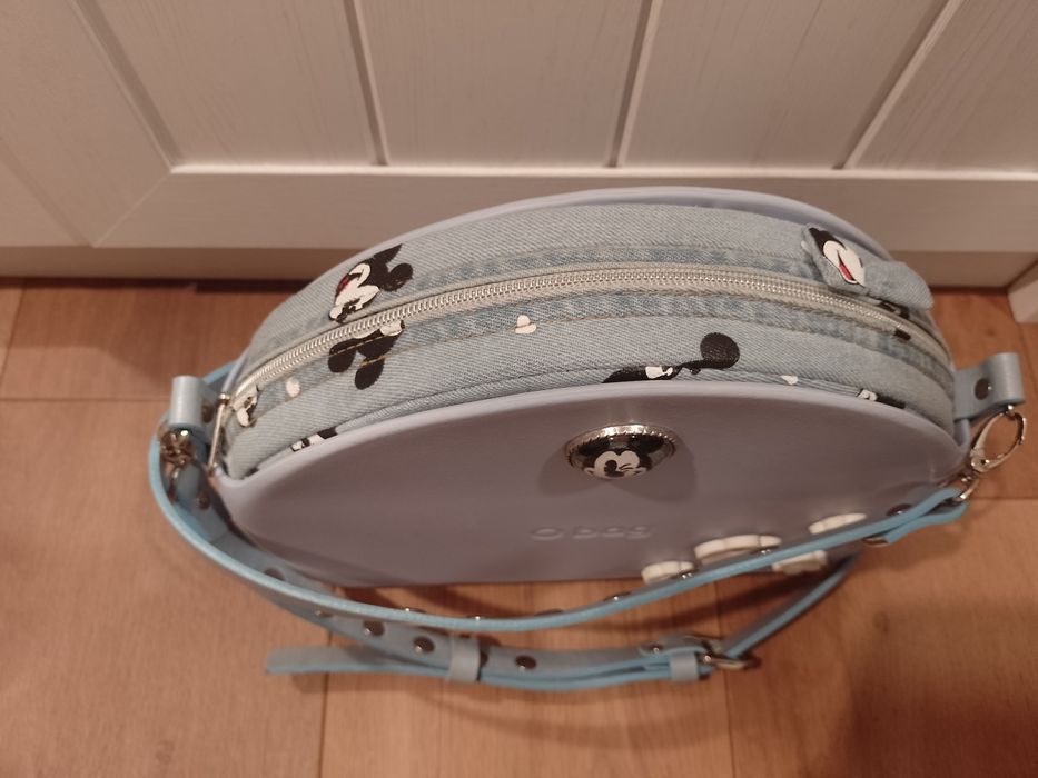 Piękny błękitny O bag moonlight + bransoletka!