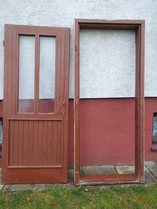 Drzwi zewnętrzne na budowę 80 Lewe