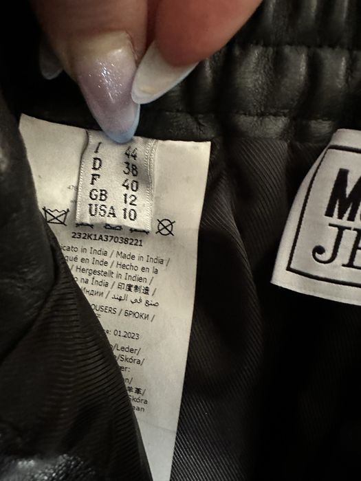ОРИГІНАЛЬНІ Moschino Jeans Шкіряні Штани Карго