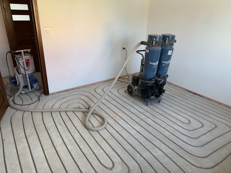 Frezowanie pod ogrzewanie podłogowe. Kompleksowa usługa. Wynajm.