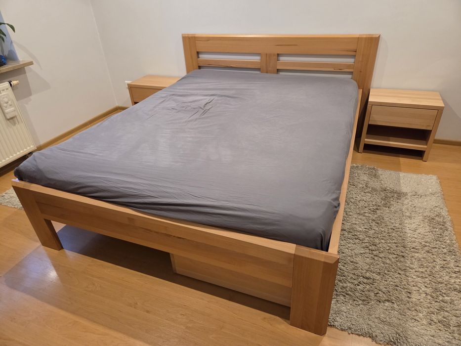 łóżko bukowe 160x200