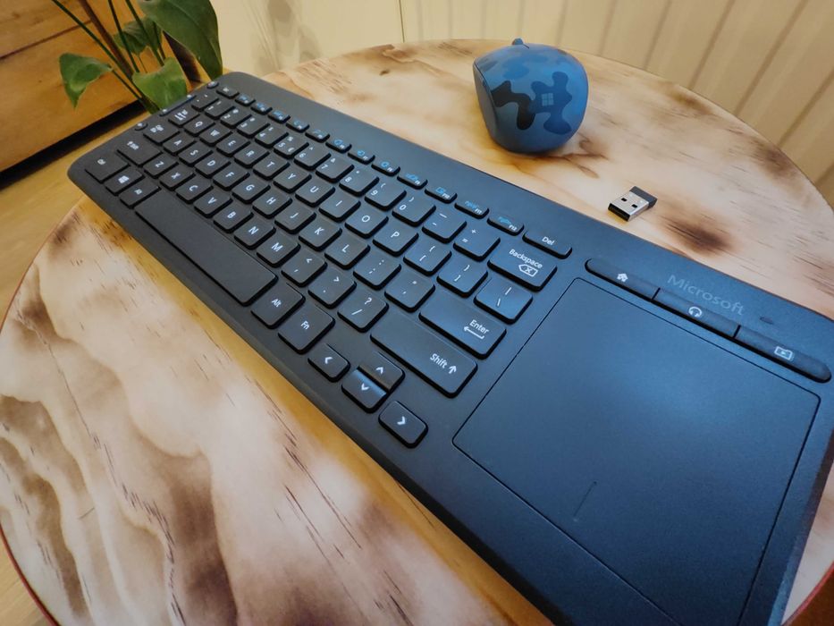 Klawiatura Microsoft All-in-one Media + Mysz Microsoft Camo Blue BT