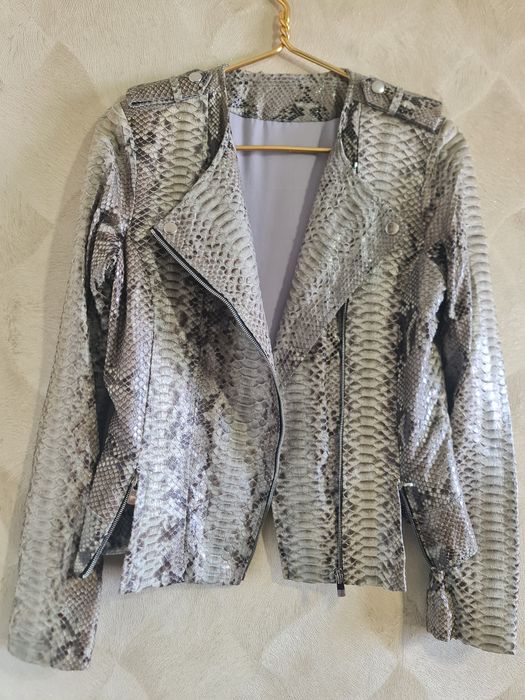 Куртка кожаная кожа питон