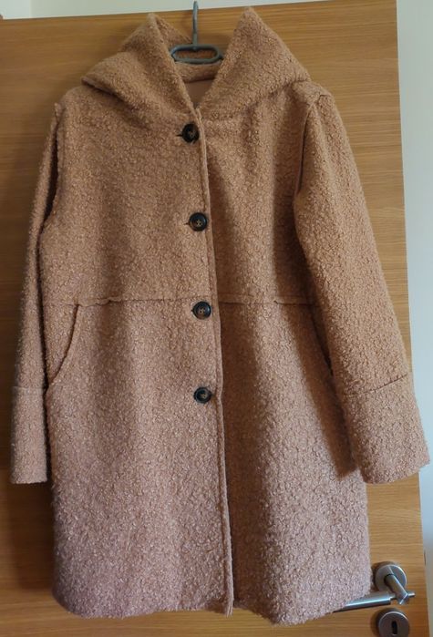 Casaco Lã Bege,  L-XL