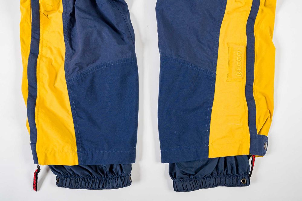 Mammut - spodnie DRYtech granatowo - żółte r. 50