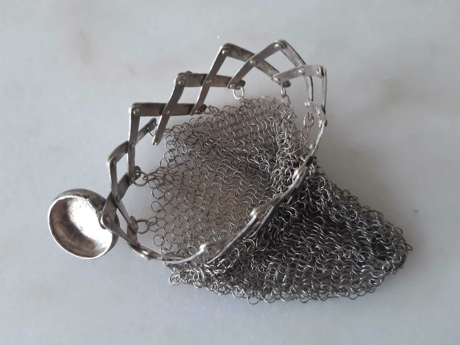 Porta moedas prata, anos 1960