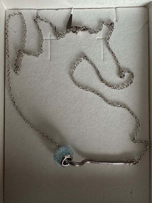 Apart Łańcuszek srebrny z Turkusowym Charmem