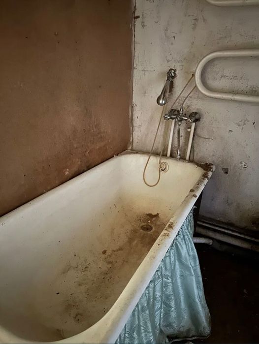 Будинок смт.Ріпки на березі річки