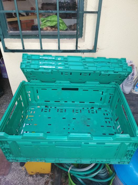 caixas de arrumacao/transporte.