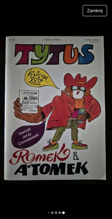 Komiksy Tytus,  Romek i Atomek 8 tomów.