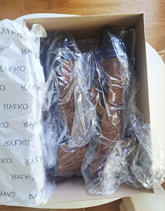 Baleriny Mary Jane na klocku [Ryłko]