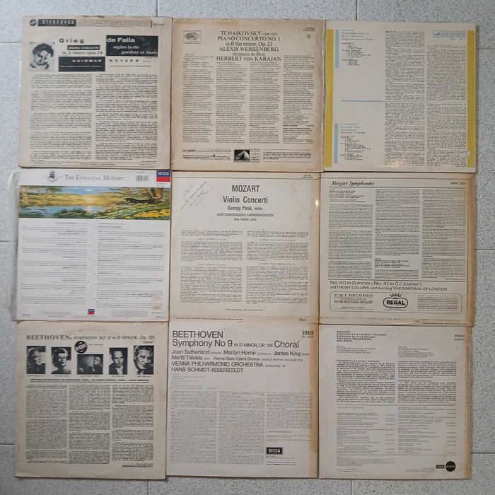 14 LPs Vinil Música Clássica - Vários Artistas