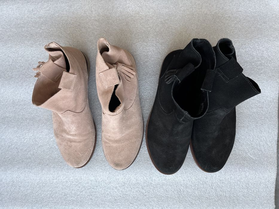 Botins em camurça - tamanhos 38 e 39